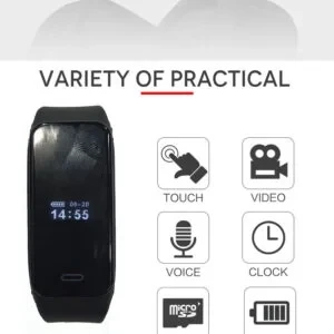 Spy Wrist Band Bracelet Watch Hidden Camera Invisible Lens Full HD 1080p Wearable Mini Recorder Video & Audio Recording Security Camera     Wrist Band Spy Camera with Display Audio Video Recorder  Introducing the Wrist Band Spy Camera with Display Audio V