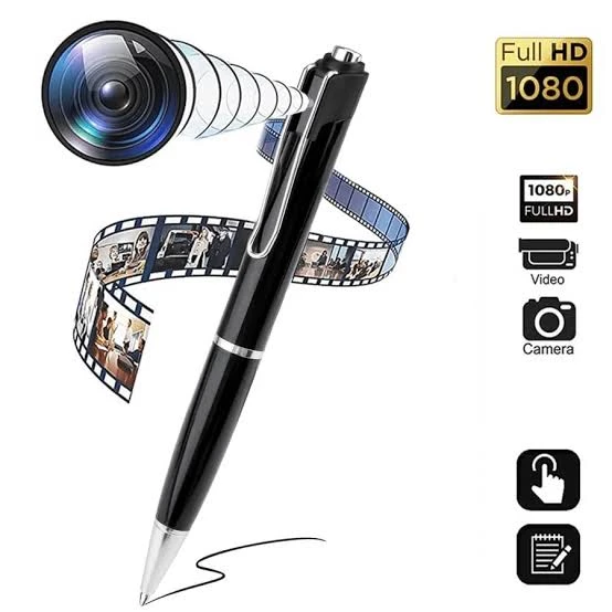 Spy Pen Camera, 1080p Invisible Lens Video Audio Recording Hidden Pen Camera, Long Battery Backup Spy Pen Camera
