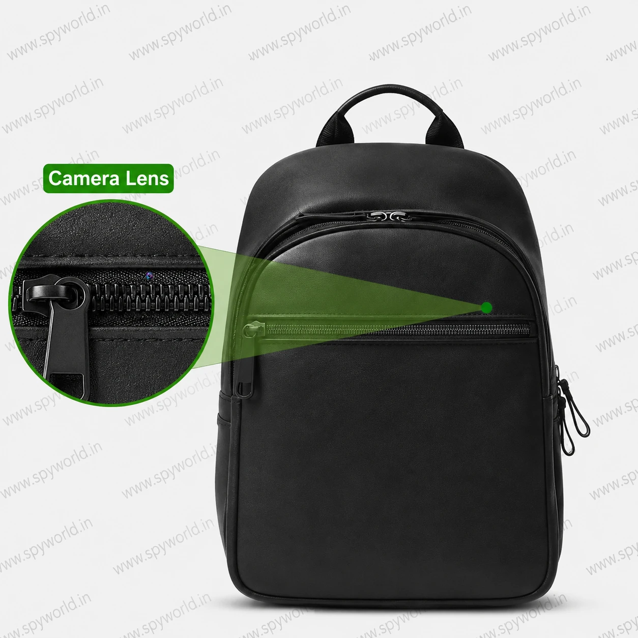 1080P WiFi Backpack Hidden Camera with Live Monitoring, On top Spy Camera Lens Bag Pack 24 Hours Battery Backup, 32GB Storage, 90° Wide Angle