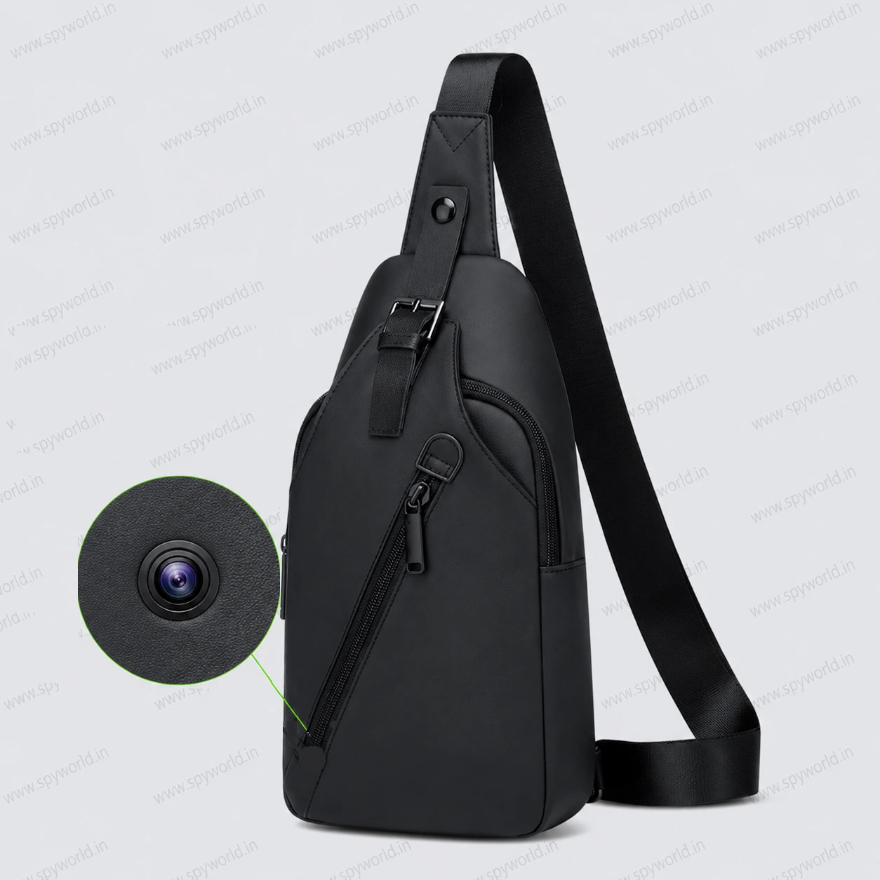 1080P WiFi Sling Bag Hidden Camera with Live Monitoring, 24 Hours Battery Backup, 32GB Storage, 90° Wide Angle