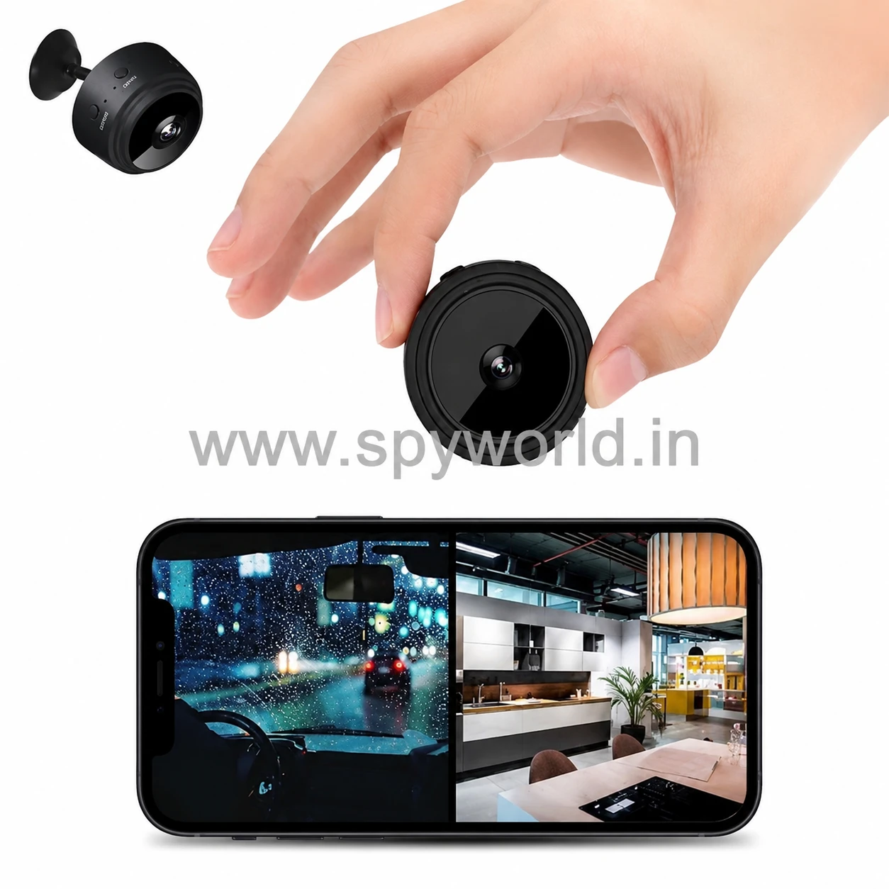 A9 Mini WiFi Spy Camera 1080P HD, Magnetic Wireless Hidden Camera with Night Vision & Motion Detection