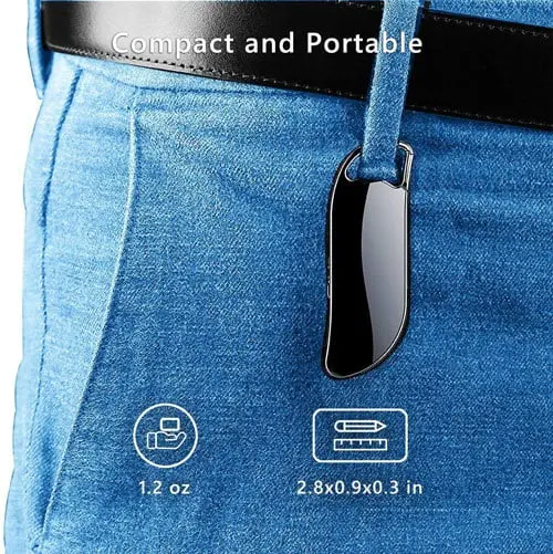 Spy Keychain Voice Recorder, 20Hours Battery Backup with Sensitive Noise Recording Mode, Voice Activated Recording Device, Triple Noise Reduction Spy Small Audio Recording with Inbuilt Memory 32gb Spy Voice Recorder - Image 7
