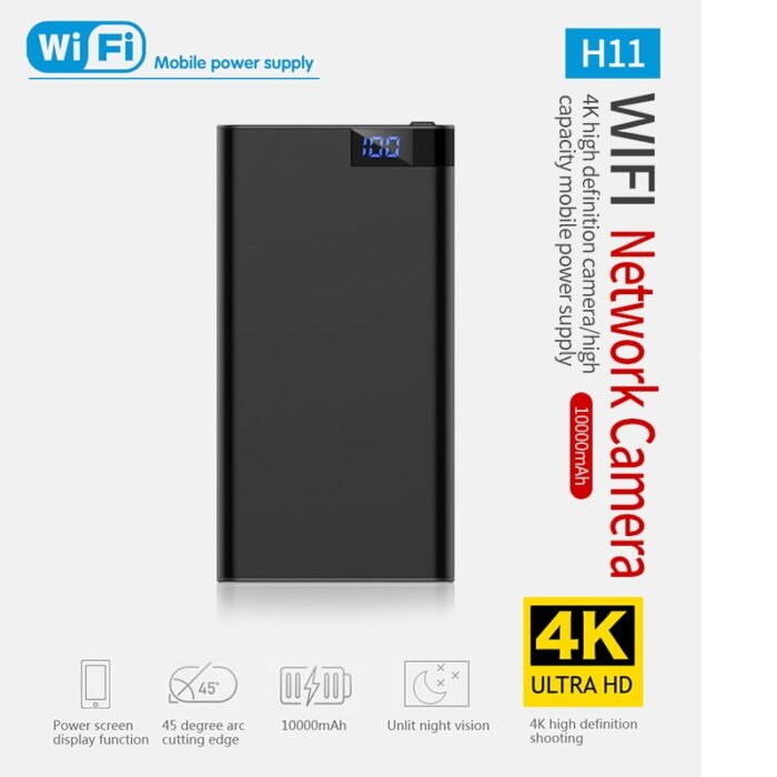 4K HD Wi-Fi Power Bank Hidden Spy Camera with Audio & Night Vision Live Video 3 to 4 Hours Battery Backup Recorder - Image 2