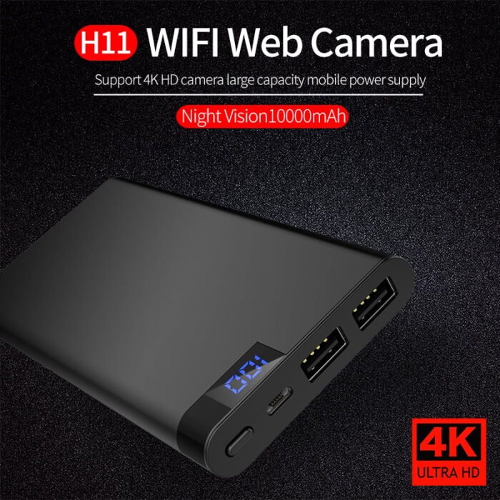 4K HD Wi-Fi Power Bank Hidden Spy Camera with Audio & Night Vision Live Video 3 to 4 Hours Battery Backup Recorder - Image 4