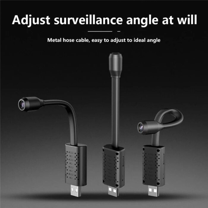 1080p HD USB Universal WiFi Mini Flexi Neck Camera, 140° Wide View Angle Loop Recording Security Camera, Wifi USB Camera Live Remote Monitoring for Mobile Phone, Window Pc Security Camera - Image 8