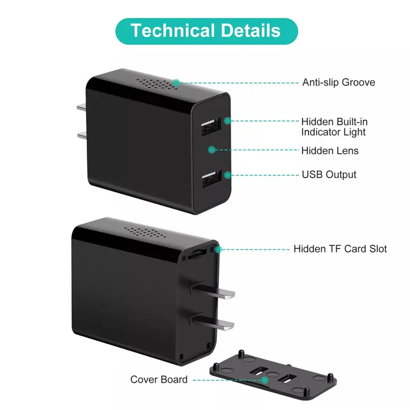 usb charger spy camera