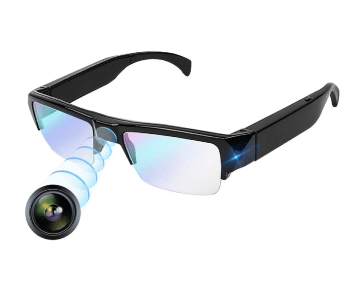 Full HD Half Frame Spy Specs Camera HD Eye Glasses Hidden Camera Audio Video Recorder