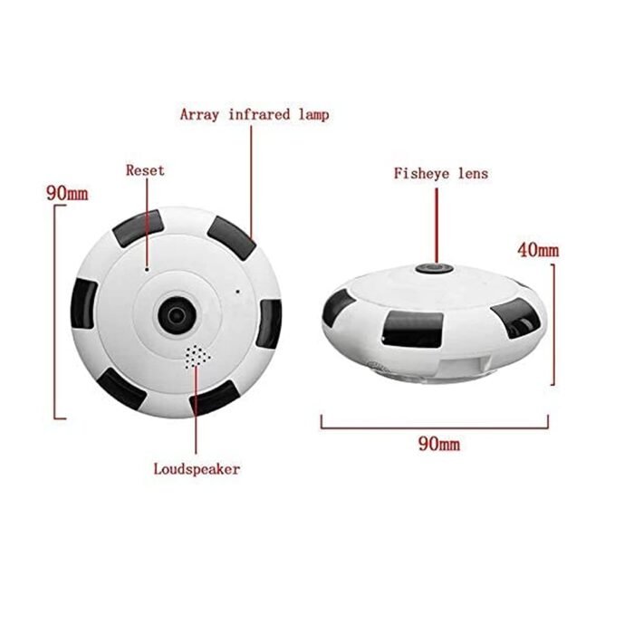 Fisheye 360 Degree Panoramic Wireless WiFi IP CCTV Security Camera - Image 4