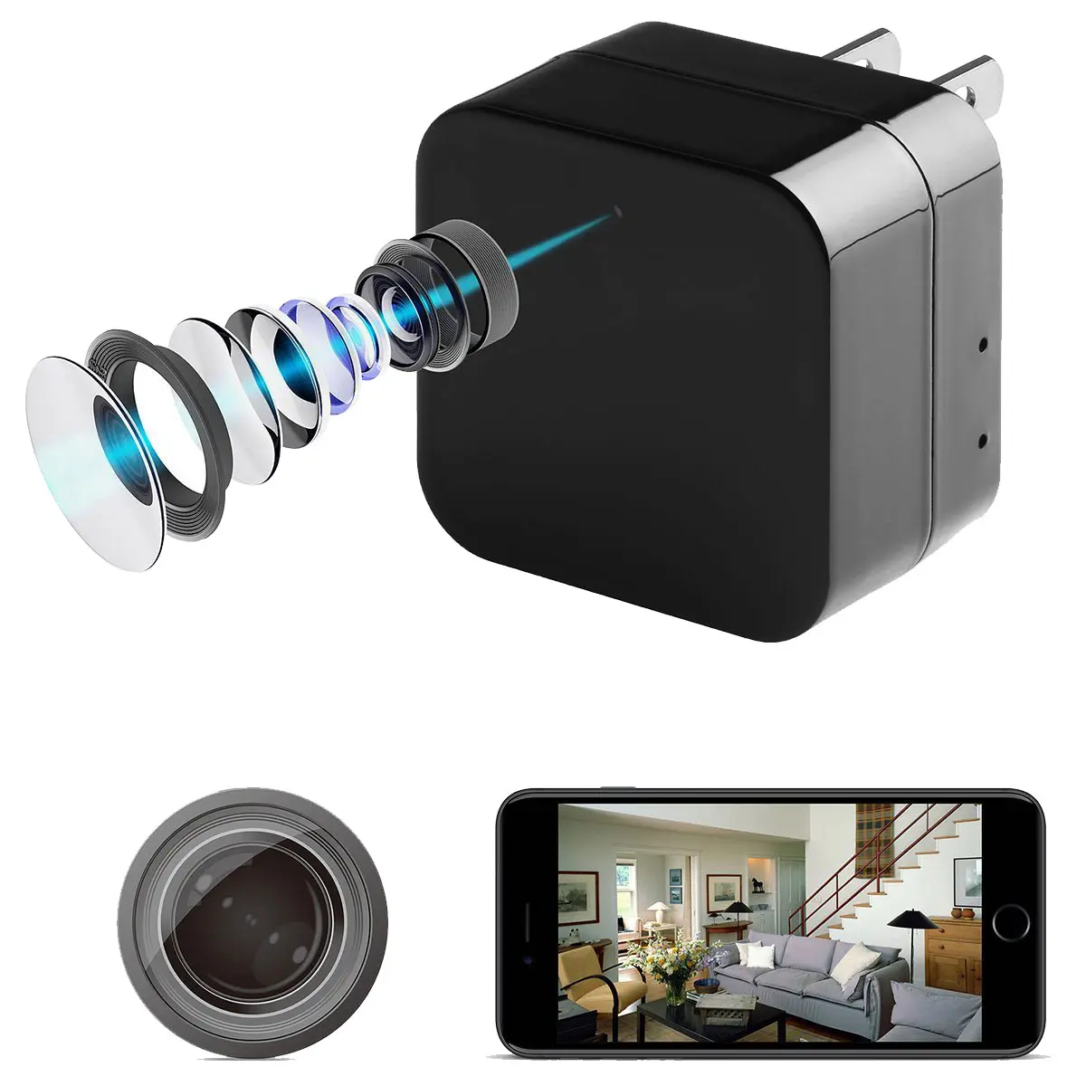 Hidden Spy Camera with Night Vision