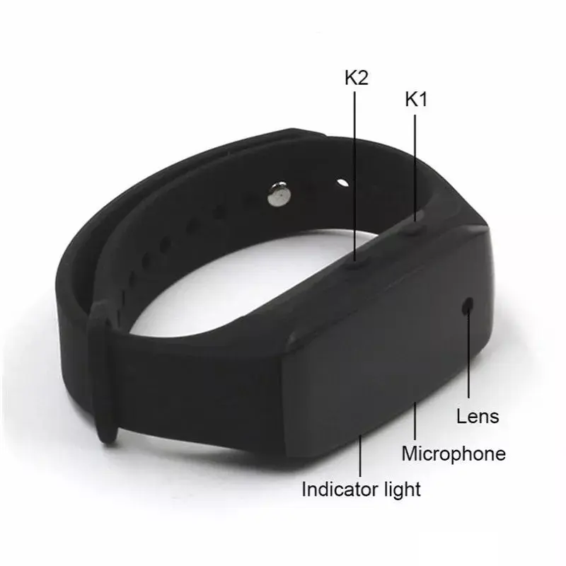 1080P HD Wearable Wristband Portable Audio Video Recording Camera, HD Bracelet Spy Camera - Image 7