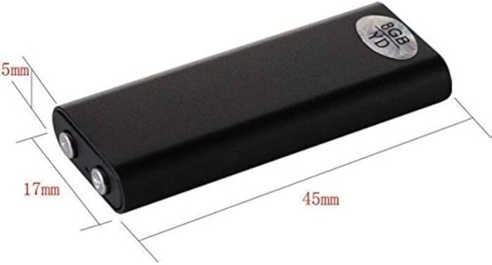 Mini Small Spy Voice Recorder up to 12 Hours Battery Backup, Inbuilt Memory 8GB Spy Voice Recorder, Crystal Clear Digital Recording with Sensitive Noise Recording Mode, Intelligent Dynamic Microphones Noise Reduction 360 Degree Panoramic Recordings - Image 8