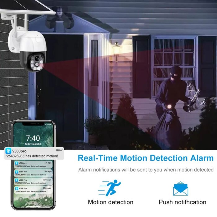 PTZ 3MP Solar Powered 4G Security Camera - Image 5