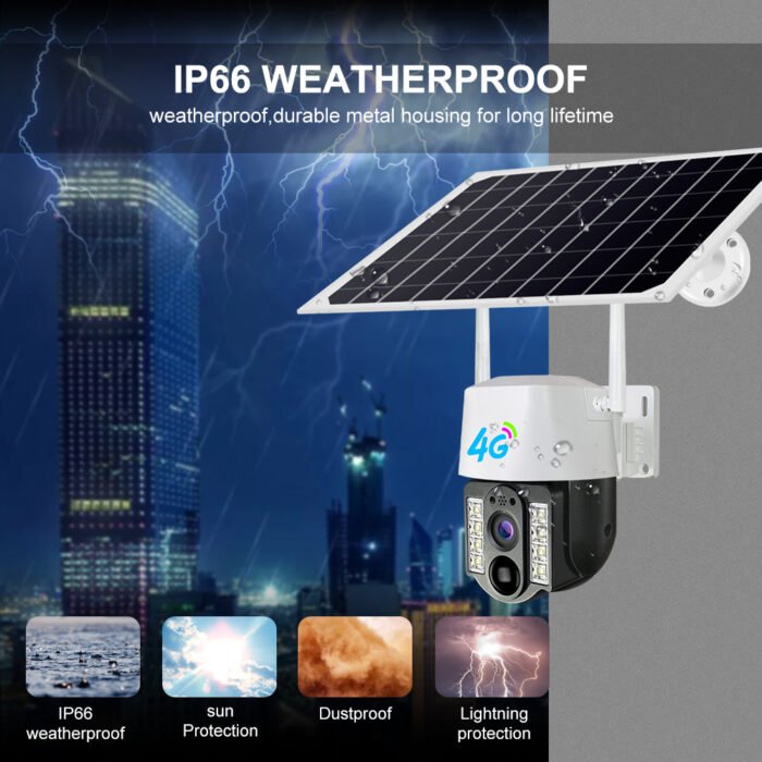 Night Vision 2MP 4G Solar Powered Security Camera - Image 8
