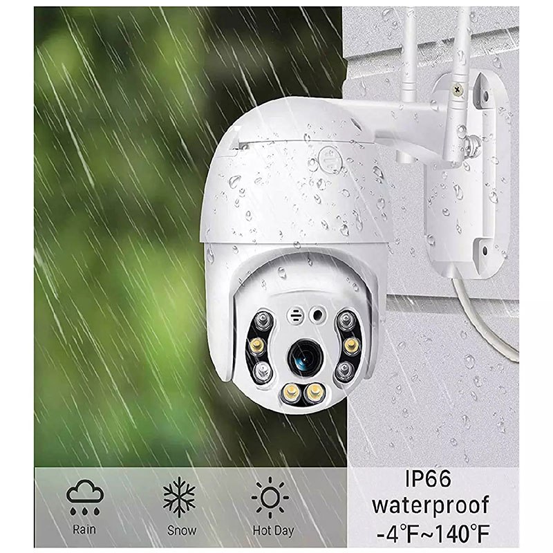 HD PTZ V380 Pro Outdoor IP66 Waterproof WiFi CCTV Camera
