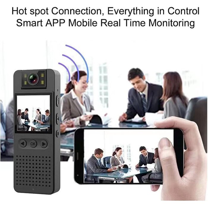1080P HD Body Worn Night Vision with Playback Display Camera,  4 Hours Battery Backup - Image 12