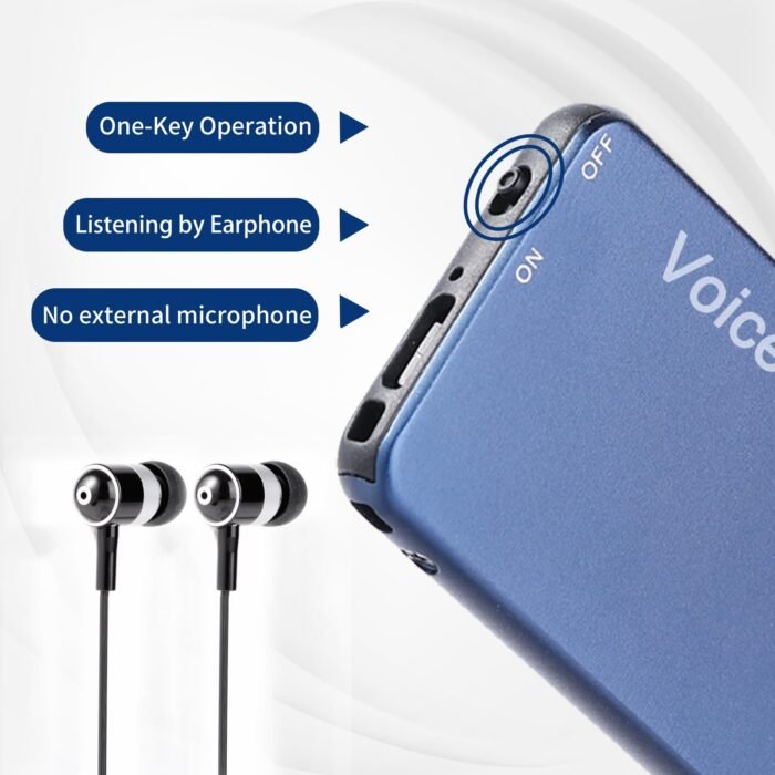 Spy Voice Recorder, Mini Voice Recorder with Sensitive Noise Recording Mode, Voice Activated Audio Recording, 60 Hours Recoding, Surrounding Noise Cancellation - Image 4