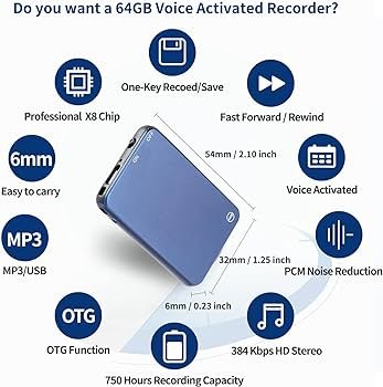 Smallest Hidden Audio Recorder 1