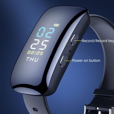 HD Mini Spy Camera Smart Watch Audio Video Recorder, Wristband Sport Watch Hidden Camera Home Security Surveillance Camcorder, Inbuilt 8 GB memory
