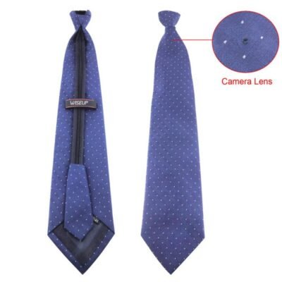 Full HD Neck Tie Hidden Camcorder Camera, Secret Office Spy Tie Wearable Camera Professional Hidden Wearable Tie Spy Cam Long Battery Backup up to 4 Hours