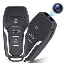 1080P Night Vision Spy Camera Hidden Camera Car Key, Mini Night Vision Hidden Camera Car key camera with motion detection, 150 Minutes Battery Life, Best Surveillance & Security Hidden Camera