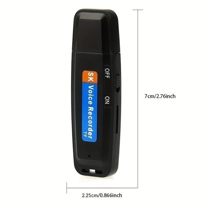 USB Voice Recorder Pen Drive Flash Drive, 5 Hours Battery Backup USB Pen Drive Audio Recorder, Pen Drive Hidden Voice Recorder - Image 4