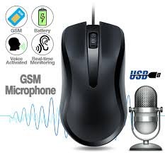 Spy GSM Bug Computer Mouse, 24x7 Live Audio Listening Audio GSM Bug, PC Mouse GSM Bug Surrounding Audio Listening Device, Crystal Clear Listening Sound GSM Bug Computer mouse