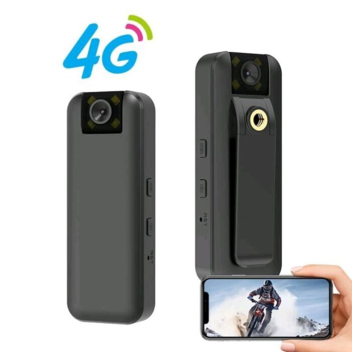 4G SIM Full HD Spy Body Worn Camera Video Audio Recording, Night Vision Pocket Security Camera, 4G Body Worn Spy Camera Remotely Watch On APP Via 4G Sim Card, Portable Mini 4G Body Worn Hidden Camera With Rotated Lens Audio Video Recording - Image 4