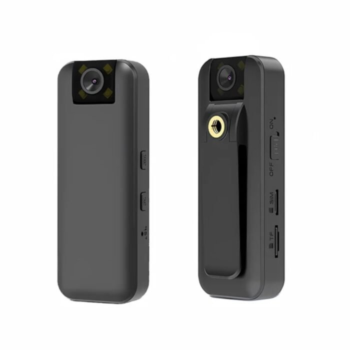4G SIM Full HD Spy Body Worn Camera Video Audio Recording, Night Vision Pocket Security Camera, 4G Body Worn Spy Camera Remotely Watch On APP Via 4G Sim Card, Portable Mini 4G Body Worn Hidden Camera With Rotated Lens Audio Video Recording